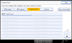 Ilustración de la pantalla del panel de operaciones