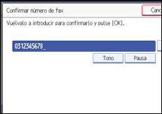 Ilustración de la pantalla del panel de operaciones