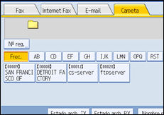 Ilustración de la pantalla del panel de operaciones