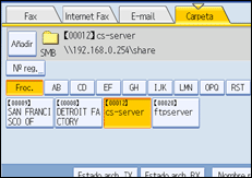 Ilustración de la pantalla del panel de operaciones