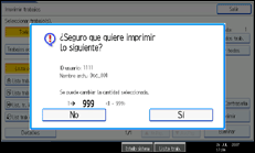Ilustración de la pantalla del panel de operaciones