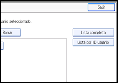 Ilustración de la pantalla del panel de operaciones