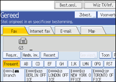 Illustratie van scherm bedieningspaneel