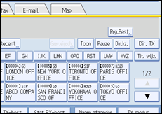 Illustratie van scherm bedieningspaneel