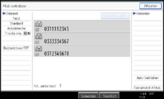 Illustratie van scherm bedieningspaneel