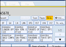 Illustratie van scherm bedieningspaneel