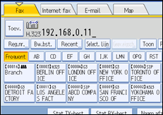 Illustratie van scherm bedieningspaneel