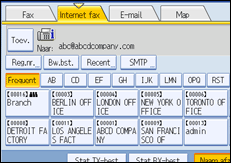 Illustratie van scherm bedieningspaneel
