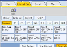 Illustratie van scherm bedieningspaneel