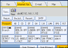 Illustratie van scherm bedieningspaneel