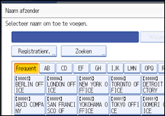 Illustratie van scherm bedieningspaneel