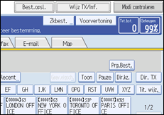 Illustratie van scherm bedieningspaneel