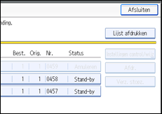 Illustratie van scherm bedieningspaneel