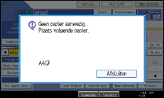 Schermafbeelding Bedieningspaneel
