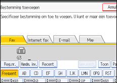 Illustratie van scherm bedieningspaneel