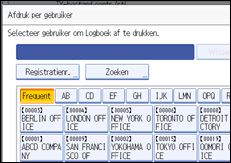 Illustratie van scherm bedieningspaneel