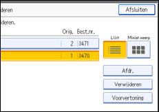 Illustratie van scherm bedieningspaneel