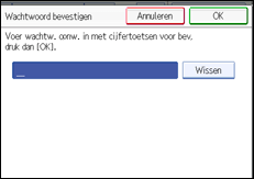 Illustratie van scherm bedieningspaneel