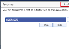 Illustratie van scherm bedieningspaneel