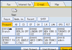 Illustratie van scherm bedieningspaneel