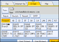 Illustratie van scherm bedieningspaneel
