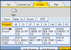 Illustratie van scherm bedieningspaneel