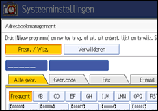 Schermafbeelding Bedieningspaneel
