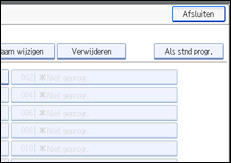 Illustratie van scherm bedieningspaneel