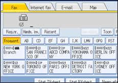 Illustratie van scherm bedieningspaneel