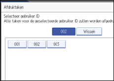 Illustratie scherm bedieningspaneel