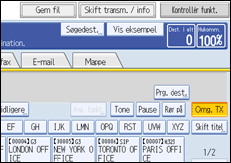 Illustration af kontrolpanelet