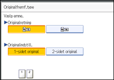 Illustration af kontrolpanelet