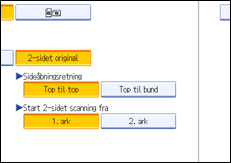Illustration af kontrolpanelet