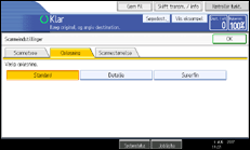 Illustration af kontrolpanelet