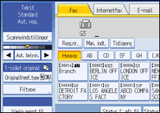 Illustration af kontrolpanelet