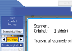 Illustration af kontrolpanelet