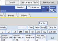 Illustration af kontrolpanelet