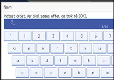 Illustration af kontrolpanelet