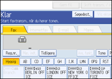 Illustration af kontrolpanelet