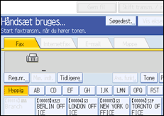 Illustration af kontrolpanelet