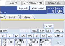 Illustration af kontrolpanelet