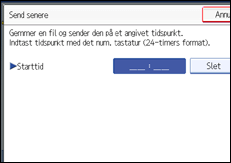 Illustration af kontrolpanelet