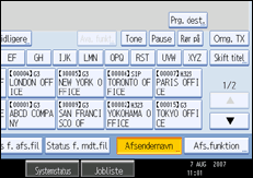 Illustration af kontrolpanelet