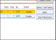 Illustration af kontrolpanelet