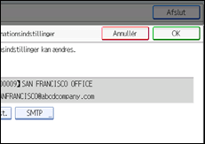 Illustration af kontrolpanelet