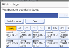 Illustration af kontrolpanelet