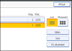 Illustration af kontrolpanelet
