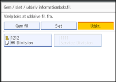Illustration af kontrolpanelet