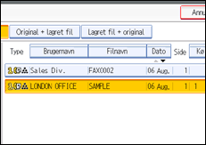 Illustration af kontrolpanelet