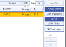 Illustration af kontrolpanelet